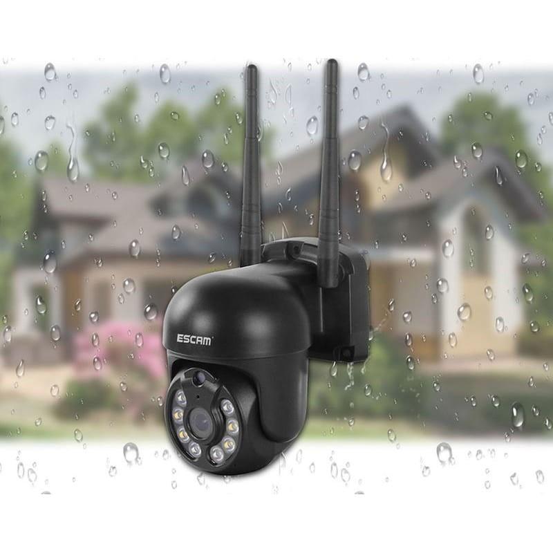 Kit de vidéosurveillance IP Escam WNK614 Wifi 3MP 4 Caméras - Frontale