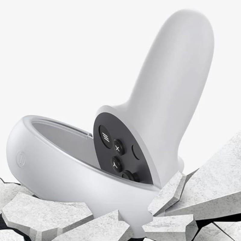 Résistant de Protecteur de contrôle Kiwi Design Q26-2.1 pour Meta Quest 2 Blanc