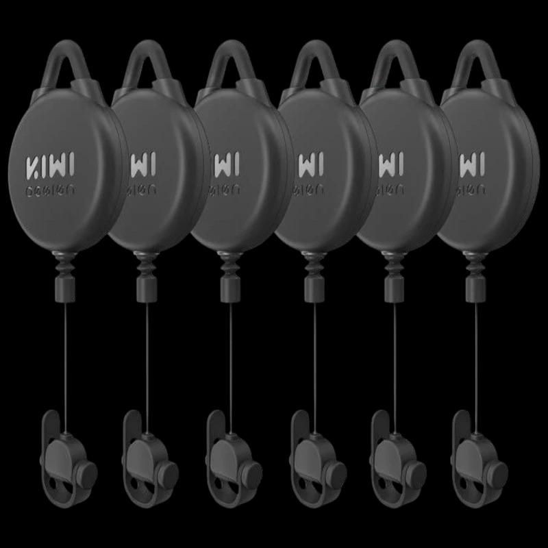 Système de 6 crochet de câble suspendu Kiwi Design V2-6 pour Meta Quest 2/3/Pro Noir