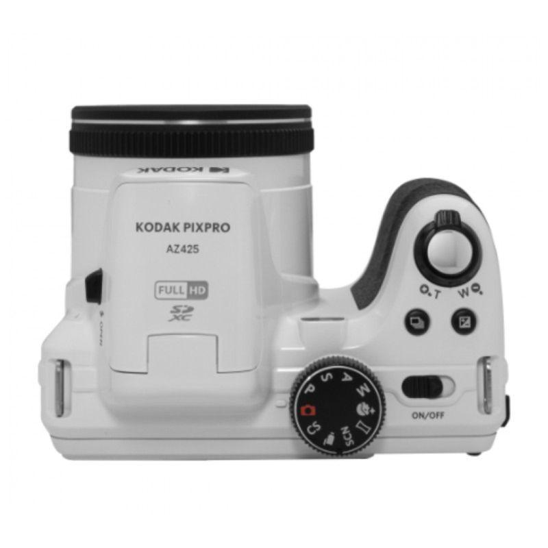 Vista cenital de la Cámara digital Kodak Astro Zoom AZ425 Negro/Blanco