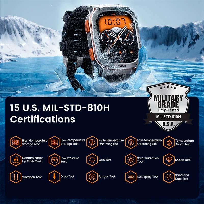 Kospet Tank M3 Ultra Edición Especial Negro - certificación militar de durabilidad