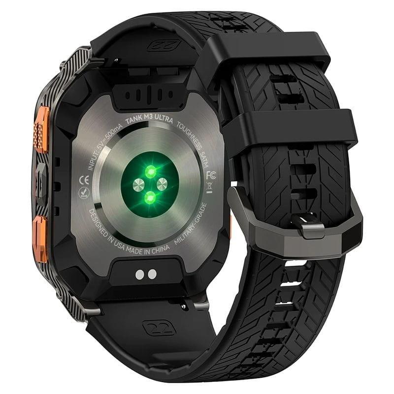 Arrière de Kospet Tank M3 Ultra Noir - Montre connectée