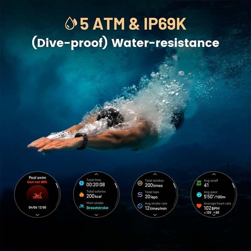 Kospet Tank T3 Edição Especial Prateado - impermeabilidade 5ATM/IP69K