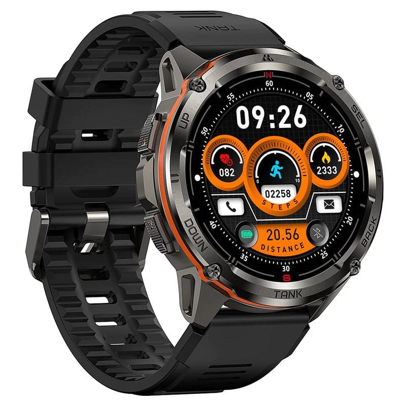 Frontal de Kospet Tank T3 Ultra Negro - Reloj inteligente