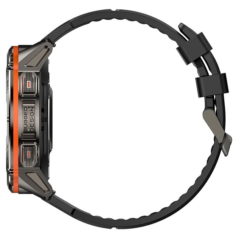 Lateral de Kospet Tank T3 Ultra Negro - Reloj inteligente