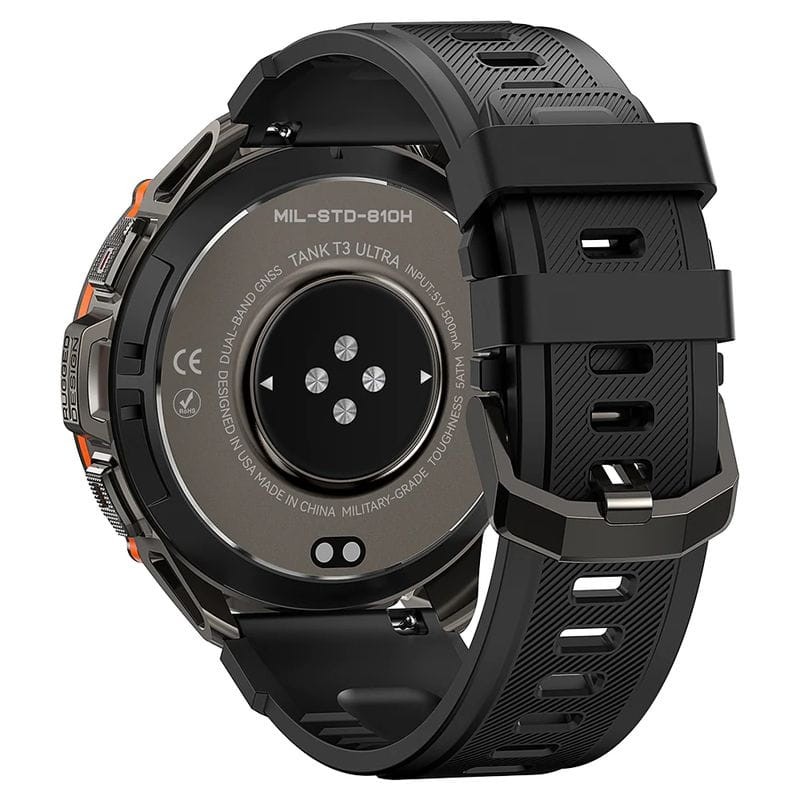 Trasera de Kospet Tank T3 Ultra Negro - Reloj inteligente