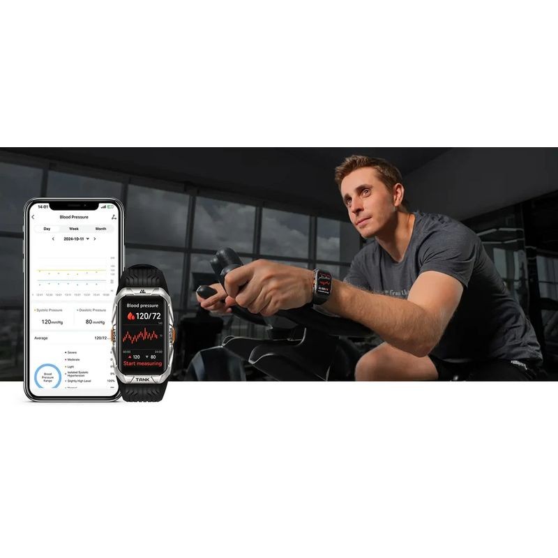 Deportivo de Kospet Tank X2 Ultra GPS Negro - Reloj inteligente