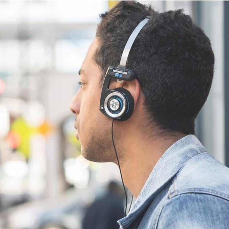 Potente Koss Porta Pro Micrófono Jack 3.5mm Negro - Auriculares con cable