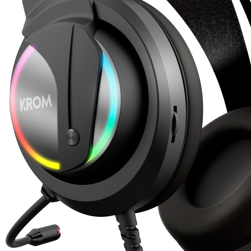 Krom Kappa RGB - Auscultadores Gaming - Microfone