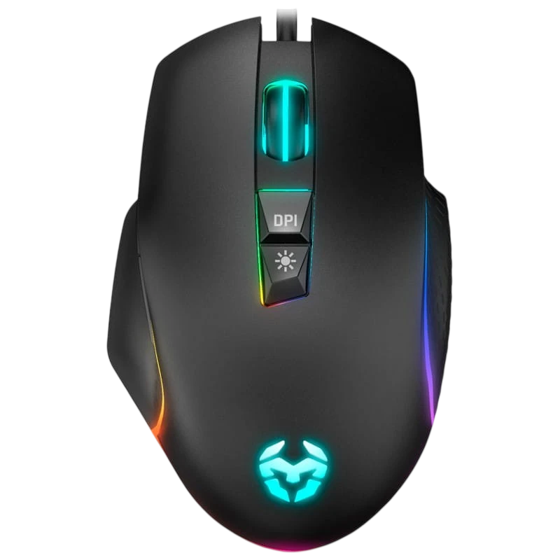 Ratón Gaming Krom Keos RGB Negro - 6400 DPI