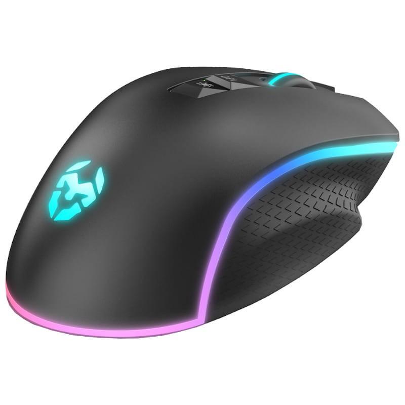Krom Keos Ratón Gaming RGB 6400DPI Negro - Frontal