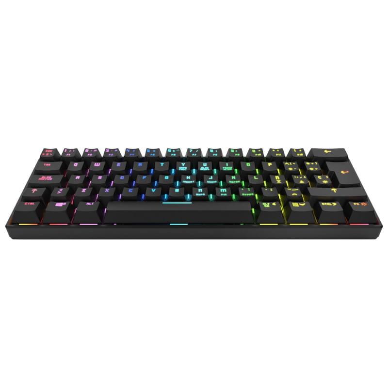 Krom Kluster Teclado Mini Mecanico RGB USB Bluetooth Switch Outemu Red - Frontal