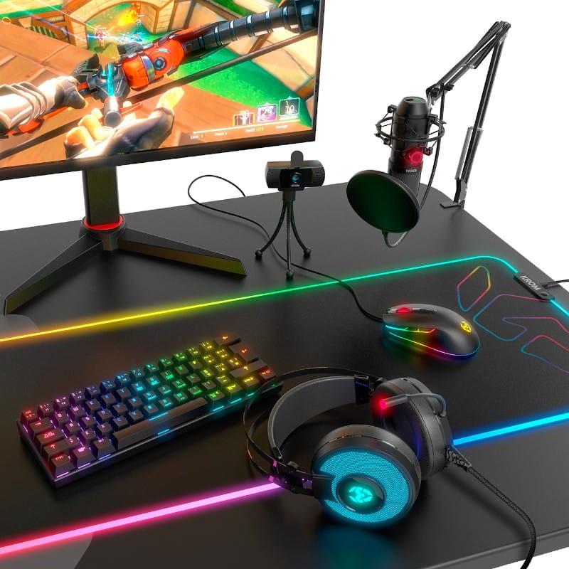 Krom Kluster Teclado Mini Mecanico RGB USB Bluetooth Switch Outemu Red - Cómodo