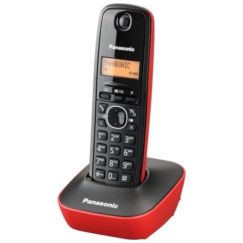 Panasonic KX-TG1611 Negro, Rojo - Teléfono inalámbrico DECT imagen frontal