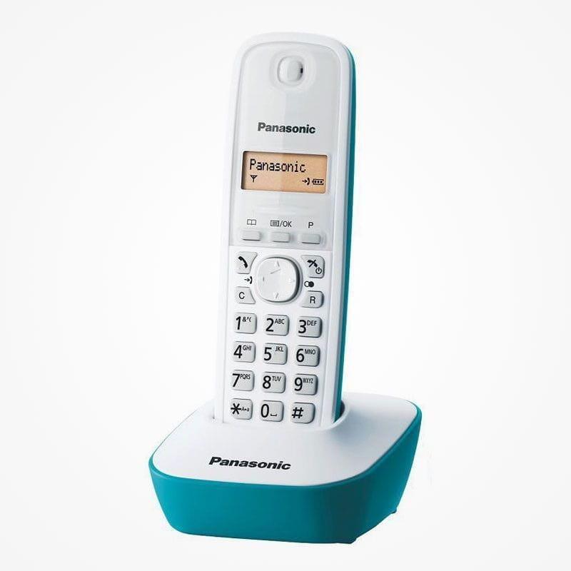 Panasonic KX-TG1611 Turquesa, Blanco - Teléfono inálambrico  DECT imagen frontal