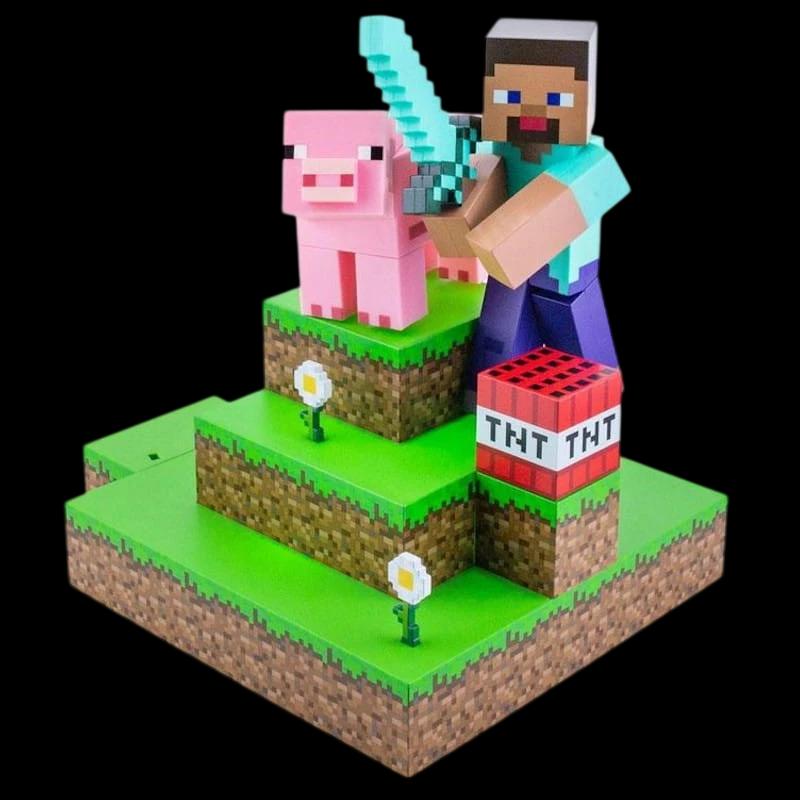 Lámpara Paladone Steve Diorama Minecraft