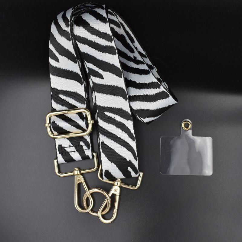 tarjeta del Lanyard Para Móvil Blanco y Negro - Universal para todas las fundas