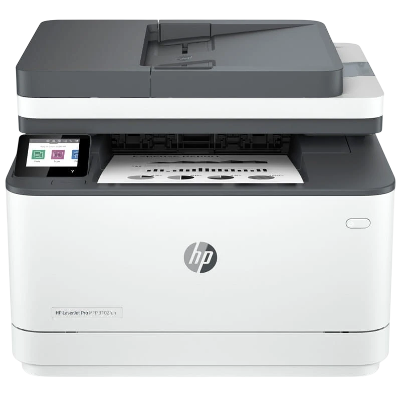 HP LaserJet Pro 3102fdn Imprimante multifonction Noir & Blanc Non WiFi Blanc - Imprimante laser