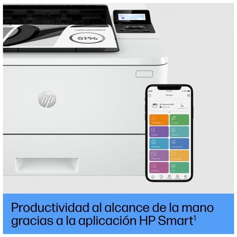 HP LaserJet Pro 4002dw Láser Blanco y Negro WiFi Blanco – Impresora Láser app 