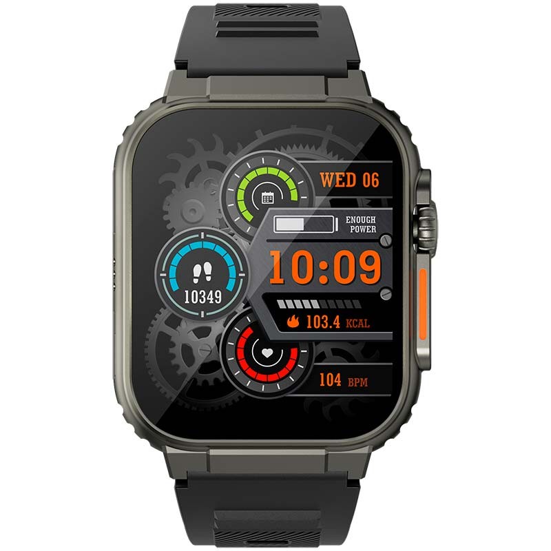Vista frontal do Smart Watch LEMFO A70 Preto