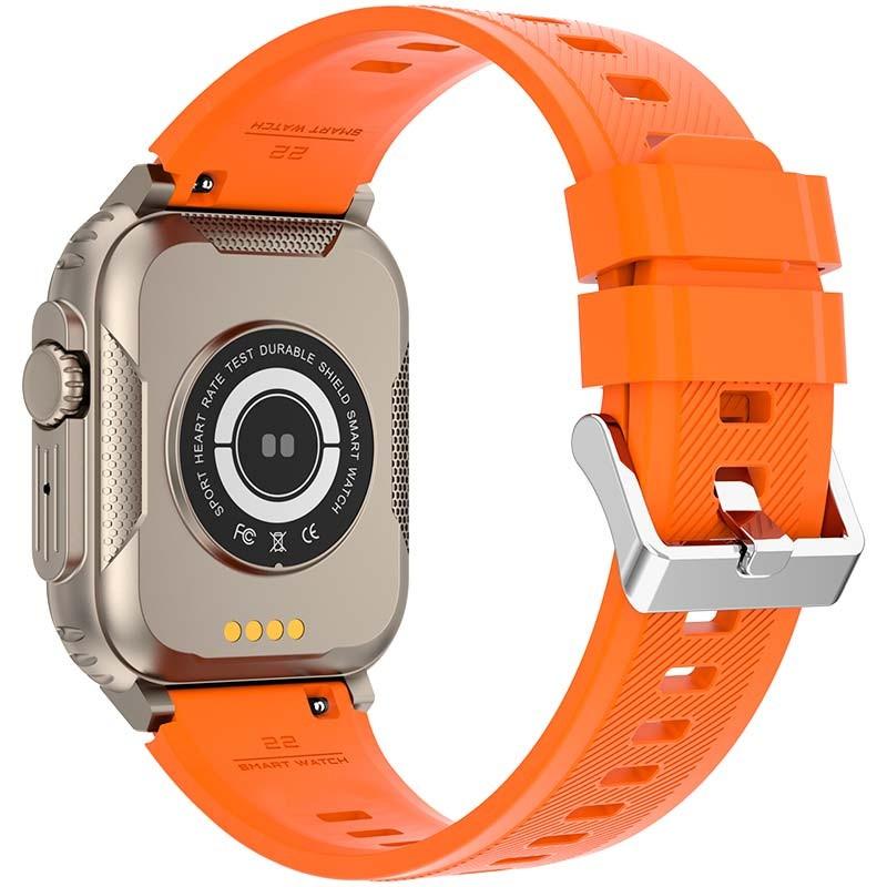 vue arrière de la Smart Watch LEMFO A70 Or