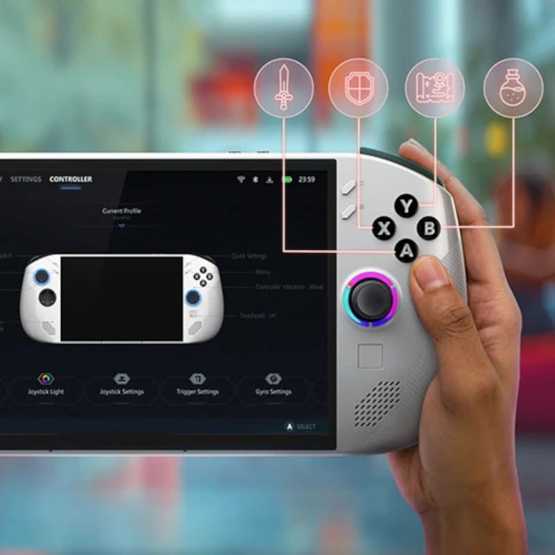 Adaptable Lenovo Legion Go S AMD Ryzen Z2 Go/16GB/512GB Blanc Glacier - Console Portable