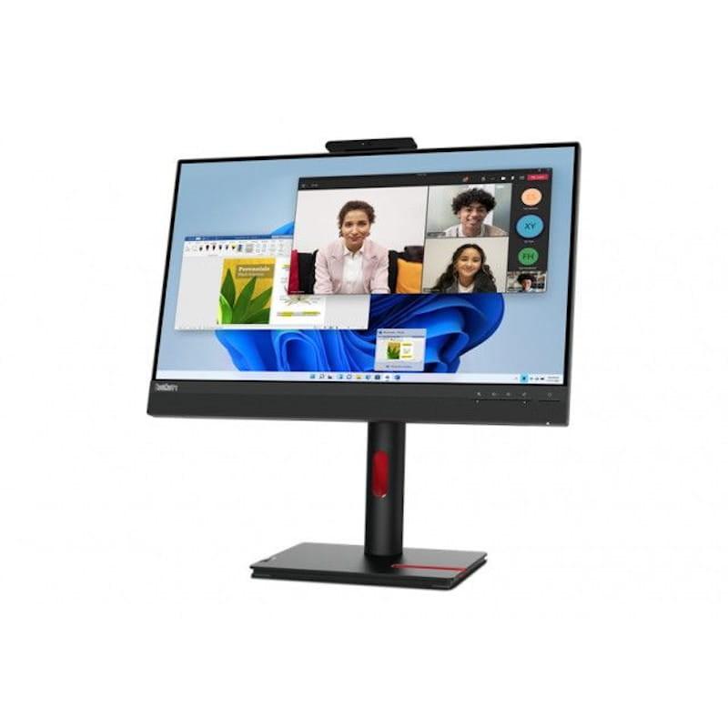Vista lateral izquierda del monitor de pc Lenovo ThinkCentre Tiny-In-One 23.8" FullHD IPS Negro