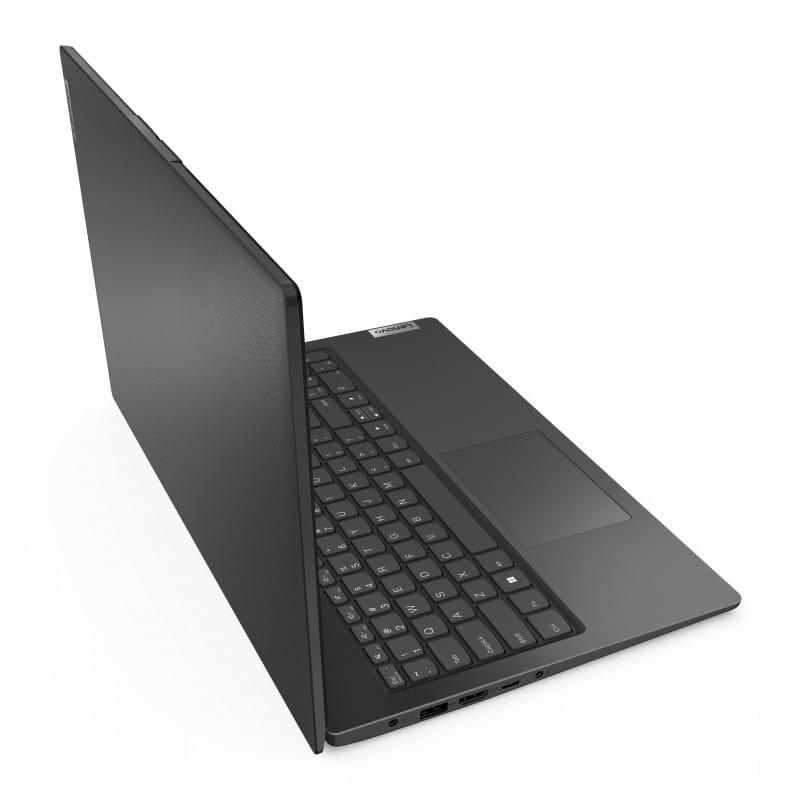 Lenovo V V15 Intel Core i5-13420H /8 GB /512 GB /Wi-Fi 5 /15.6 Preto - Portátil de perfil aberto