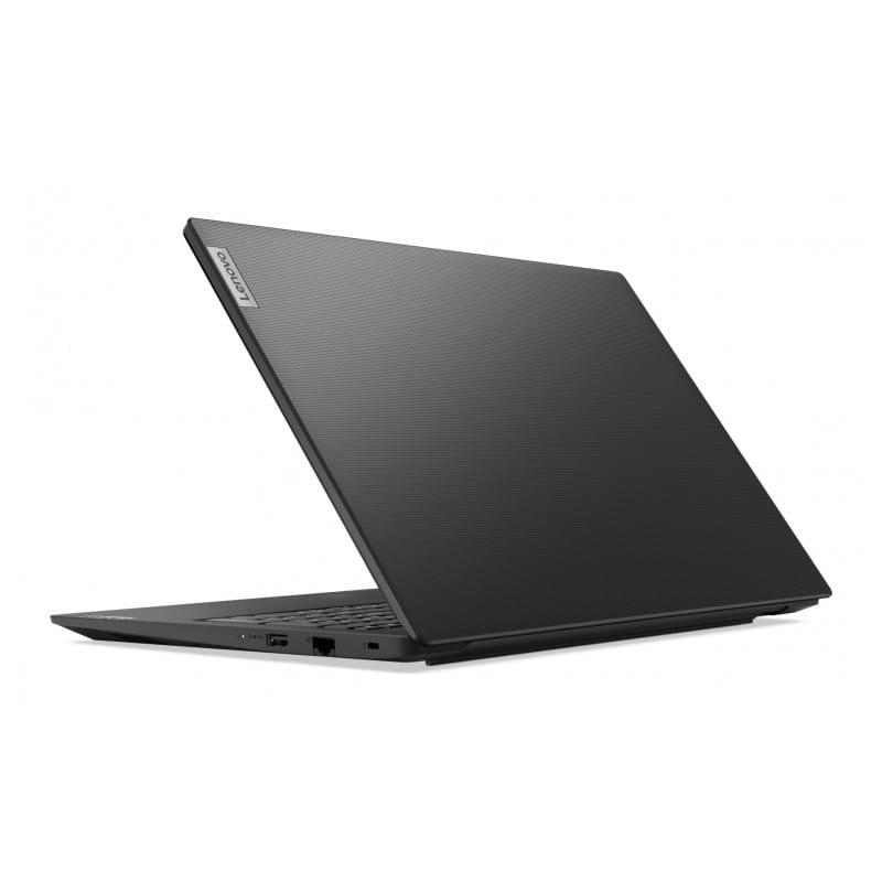 Lenovo V V15 Intel Core i5-13420H /8 GB /512 GB /Wi-Fi 5 /15.6 Preto - Parte traseira esquerda - Portátil