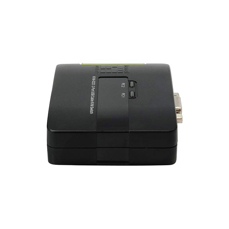 lateral derecho del LevelOne 2 Puertos KVM-0223