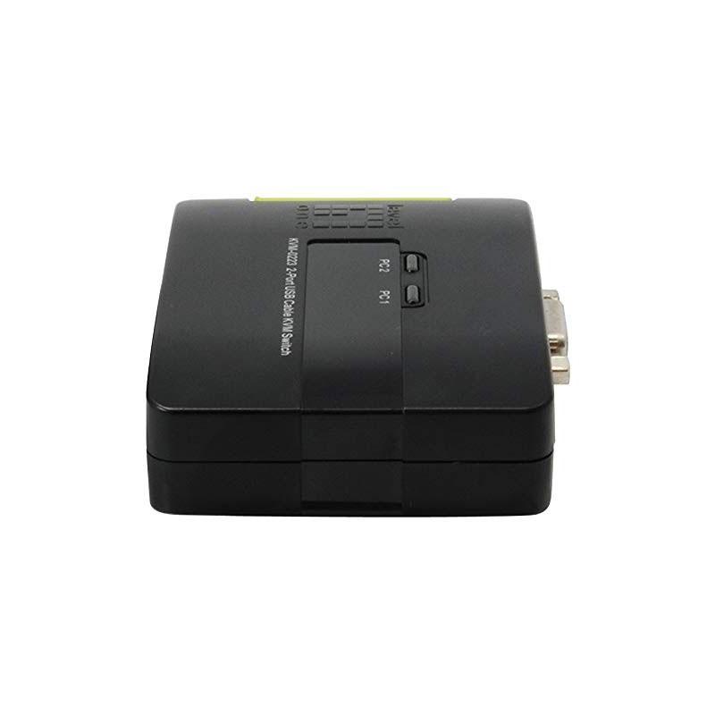 lateral derecho del LevelOne 2 Puertos KVM-0223