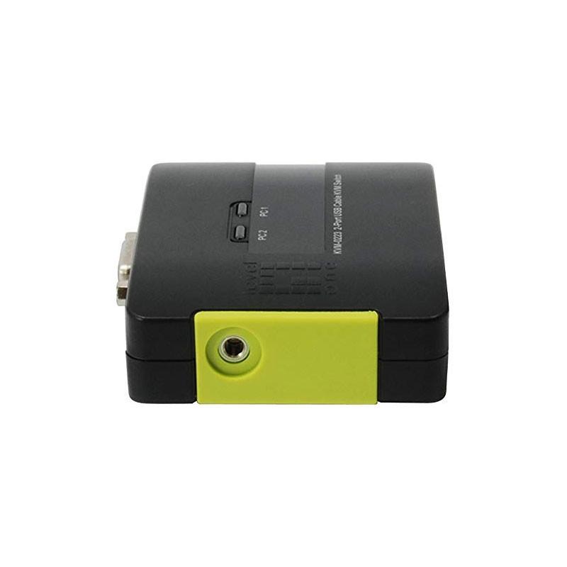 lateral izquierdo del LevelOne 2 Puertos KVM-0223