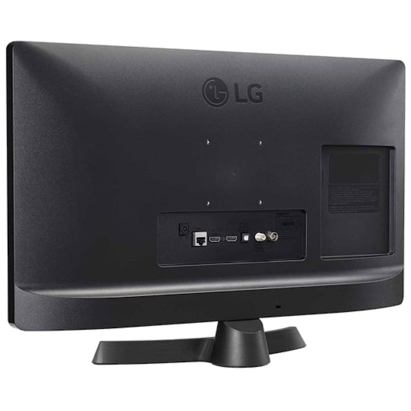 LG 24TQ510S-PZ 23.6 HD Smart TV Wifi Negro/Gris Vista trasera lateral derecho