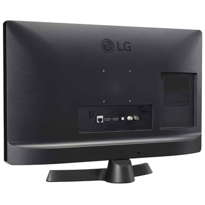 LG 24TQ510S-PZ 23.6 HD Smart TV Wifi Negro/Gris Vista trasera lateral derecho