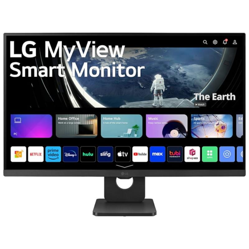 LG 27SR50F-B 27 FullHD IPS WebOS Negro - Smart Monitor Vista Frontal