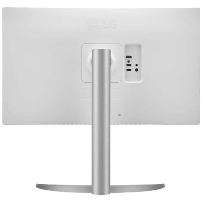 LG 27UP650 27 4K Ultra HD IPS LCD FreeSync Plata - Monitor Gaming vista trasera