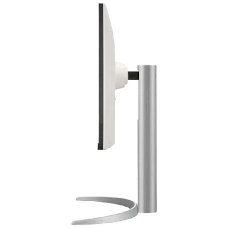 LG 27UP650 27 4K Ultra HD IPS LCD FreeSync Plata - Monitor Gaming vista lateral izquierda