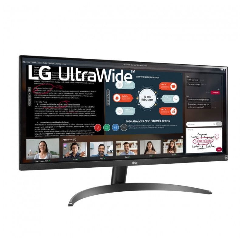 Resolución de LG 29WP60G-B 29 Full HD IPS UltraWide AMD FreeSync Negro - Monitor Gaming