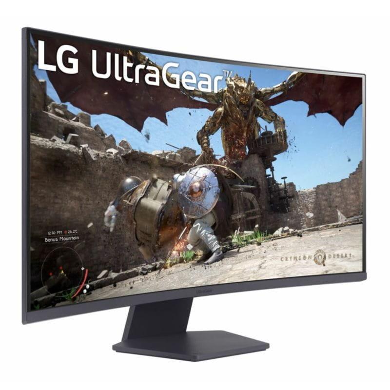 Perspective du Moniteur LG 32GS60QC-B 31.5 QHD VA 180Hz Noir