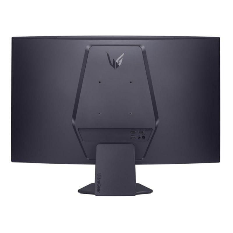 Vue avant et arrière du Moniteur LG 32GS60QC-B 31.5 QHD VA 180Hz Noir