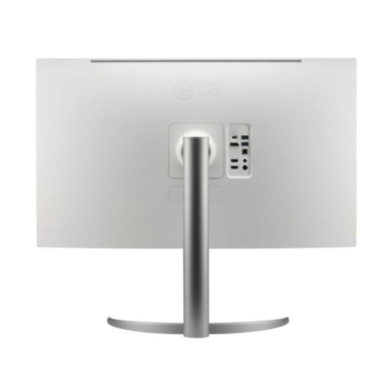 Vista frontal trasera del Monitor LG 32UQ850V-W 31.5 4K Ultra HD IPS Blanco
