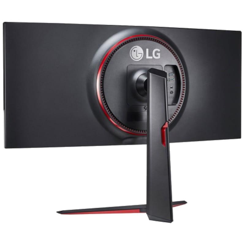 LG 34GN850P-B.AEU 34 WQHD IPS UltraWide Curvo 160 Hz FreeSync Negro - Monitor Gaming Vista trasera lado derecho