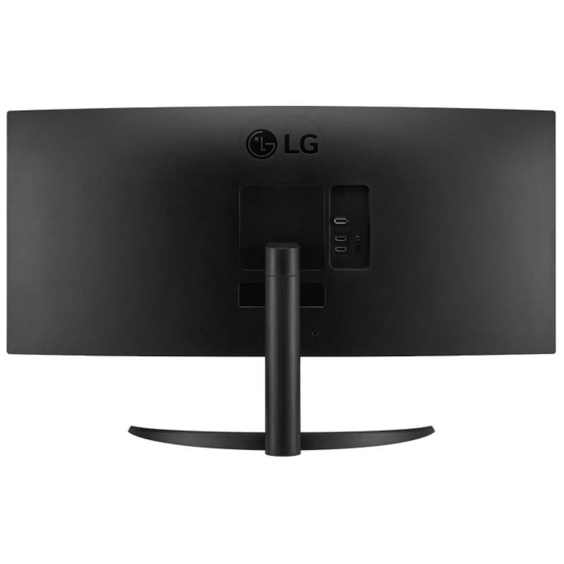 LG 34WR50QK-B 34 Wide Quad HD FreeSync Preto - Vista Traseira do Monitor PC