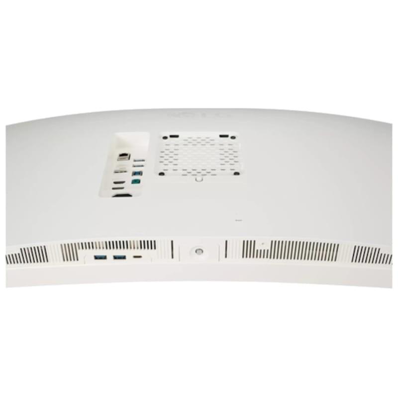 LG 38WR85QC-W 38 4K Ultra HD IPS Curvo UltraWide 144 Hz G-Sync Branco - Ligações traseiras do monitor PC