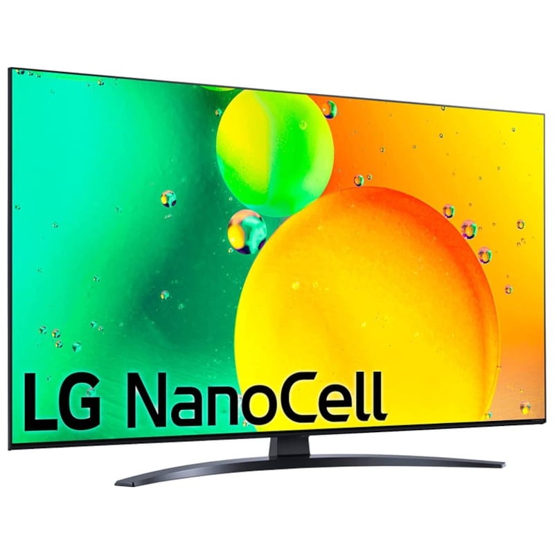 LG NanoCell 50NANO766QA Televisão 50 4K Ultra HD Smart TV Wi-Fi Preto - Vista Frontal