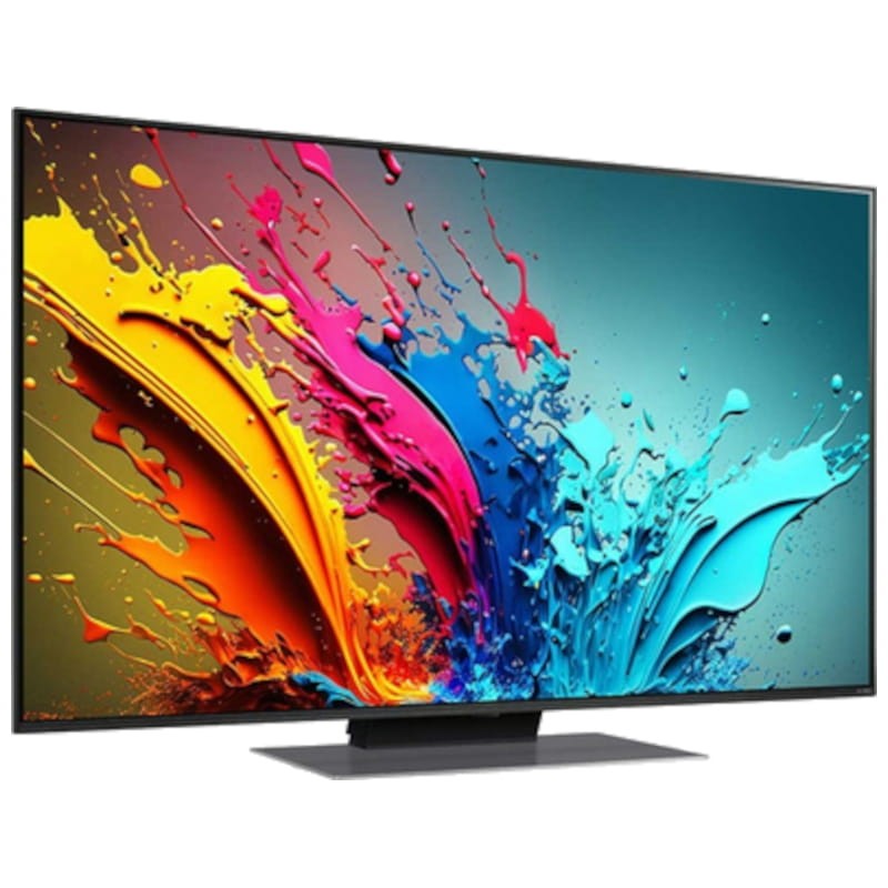 LG QNED 50QNED87T6B 50 4K Ultra HD Smart TV Wifi - Televisor Vista frontal lado derecho