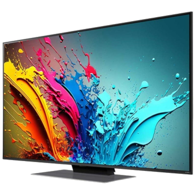 LG QNED 50QNED87T6B 50 4K Ultra HD Smart TV Wifi - Televisor Vista frontal lado izquierdo
