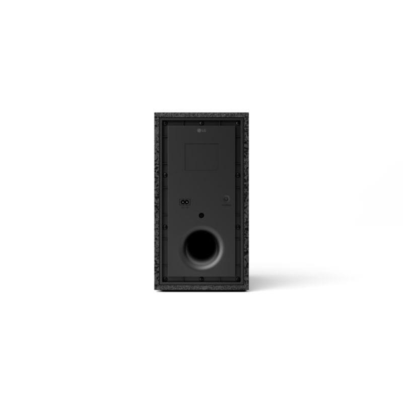 Vista frontal del subwoofer de la Barra de sonido LG S60T