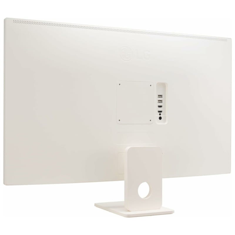 LG Smart 32SR50F-W.AEU 31,5 Full HD LED Smart LG MyView Blanc - Moniteur PC Vue arrière côté droit