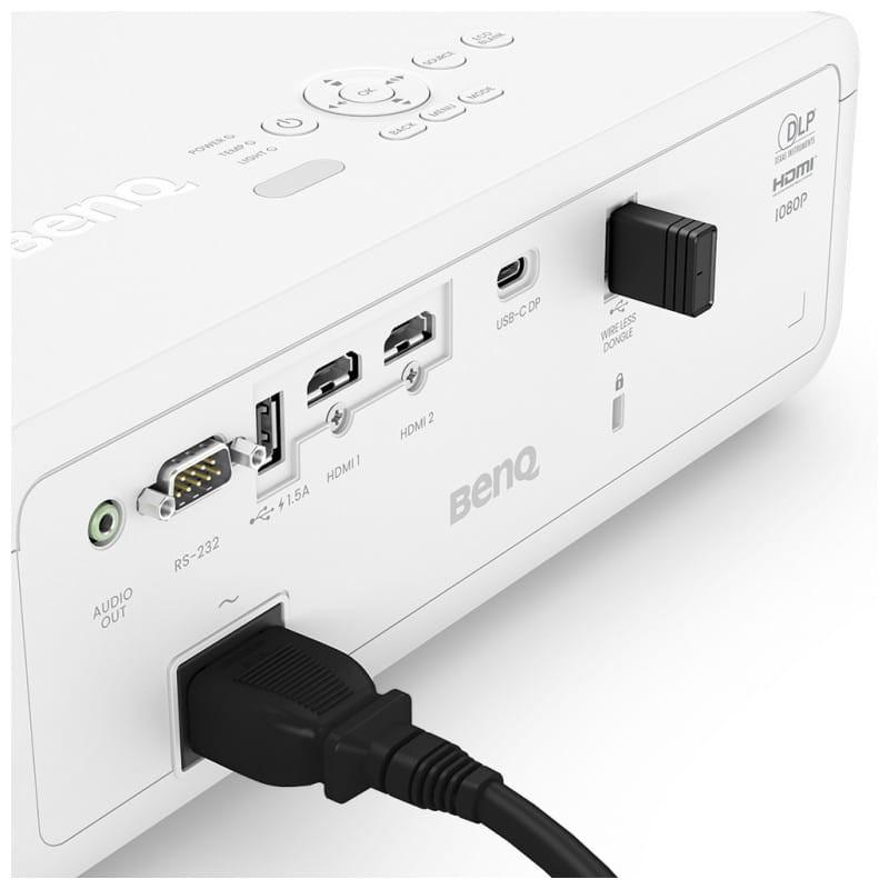 BenQ LH650 FullHD WiFi Blanco - Proyector detalle de las conexiones